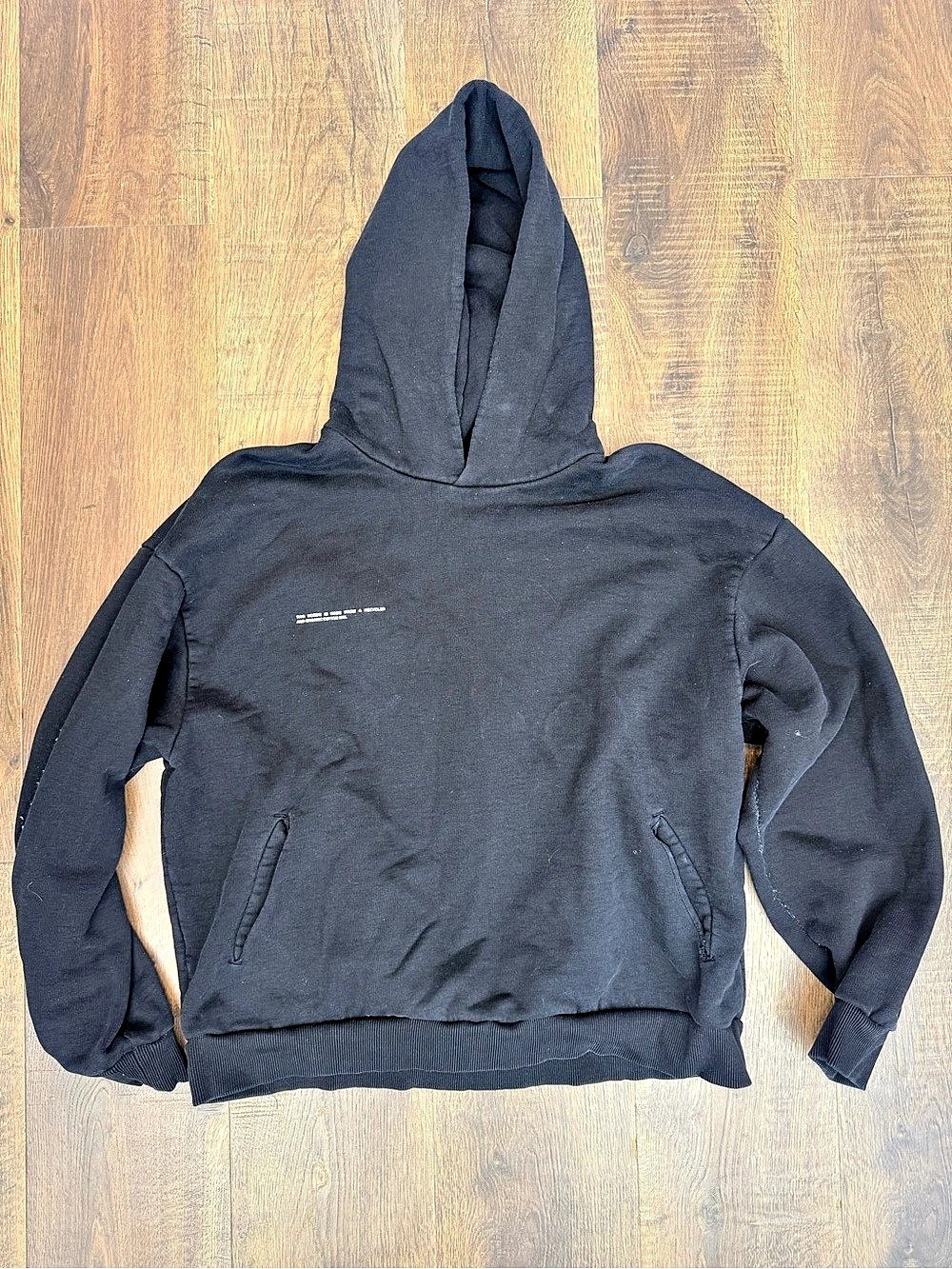 PANGAIA Recycled and Organic Cotton Mix Hoodie Men's Black XL